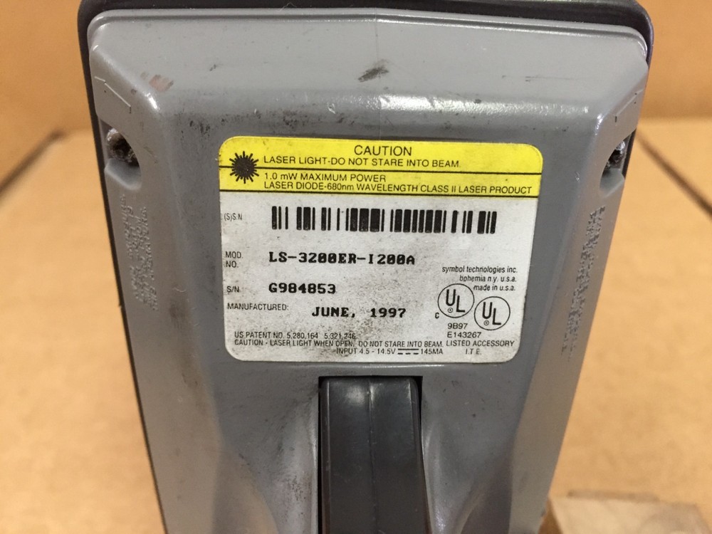 Symbol LS-3200ER-1200A Laser Barcode Scanner Untested