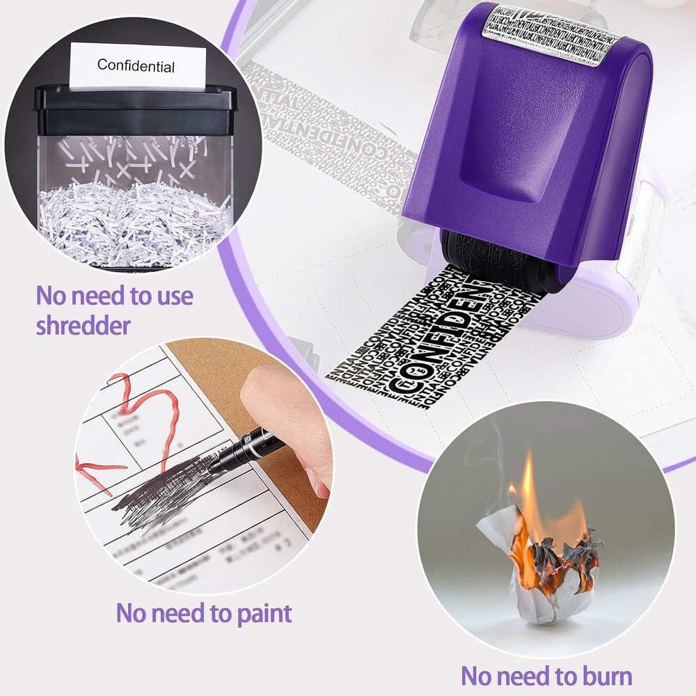 Identity Theft Prevention Stamp 2 Pieces Mail Security Roller