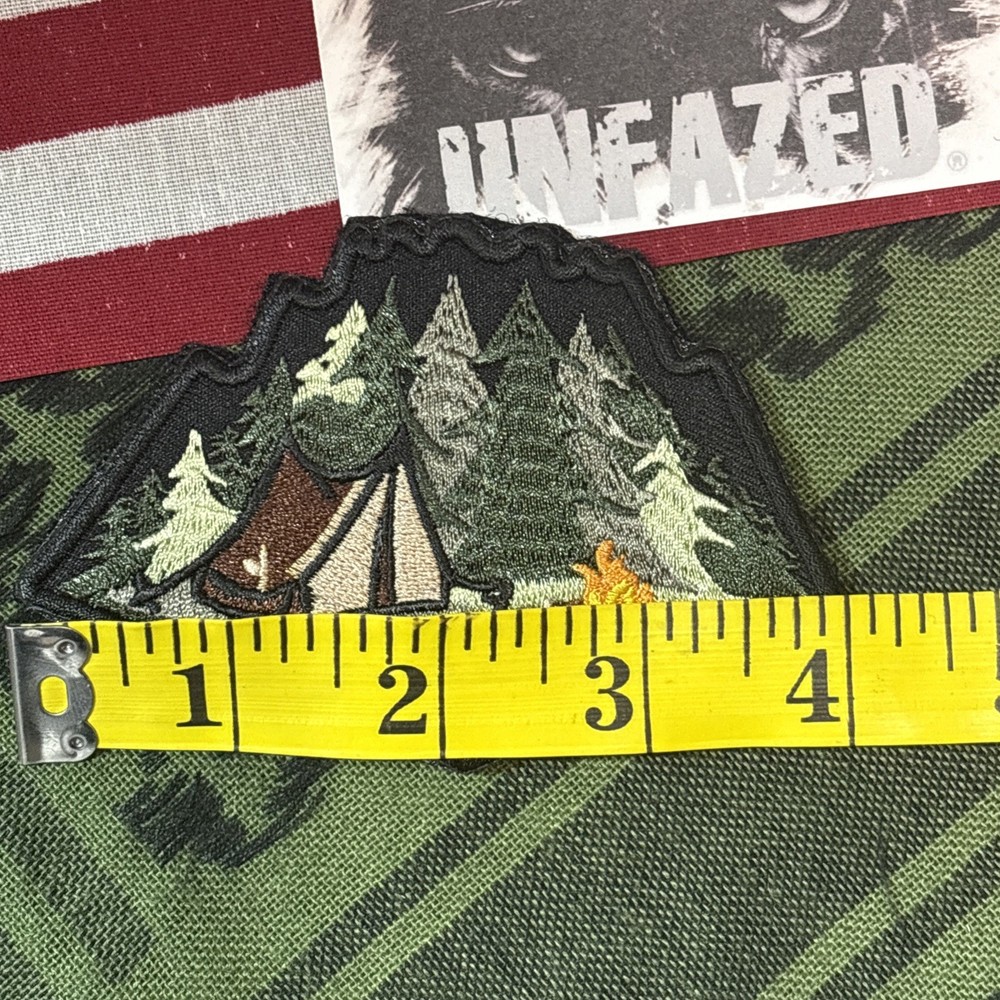 Life’s Better Outdoors Camping… Morale Patch ~3” Round Hook & loop Gear Patch