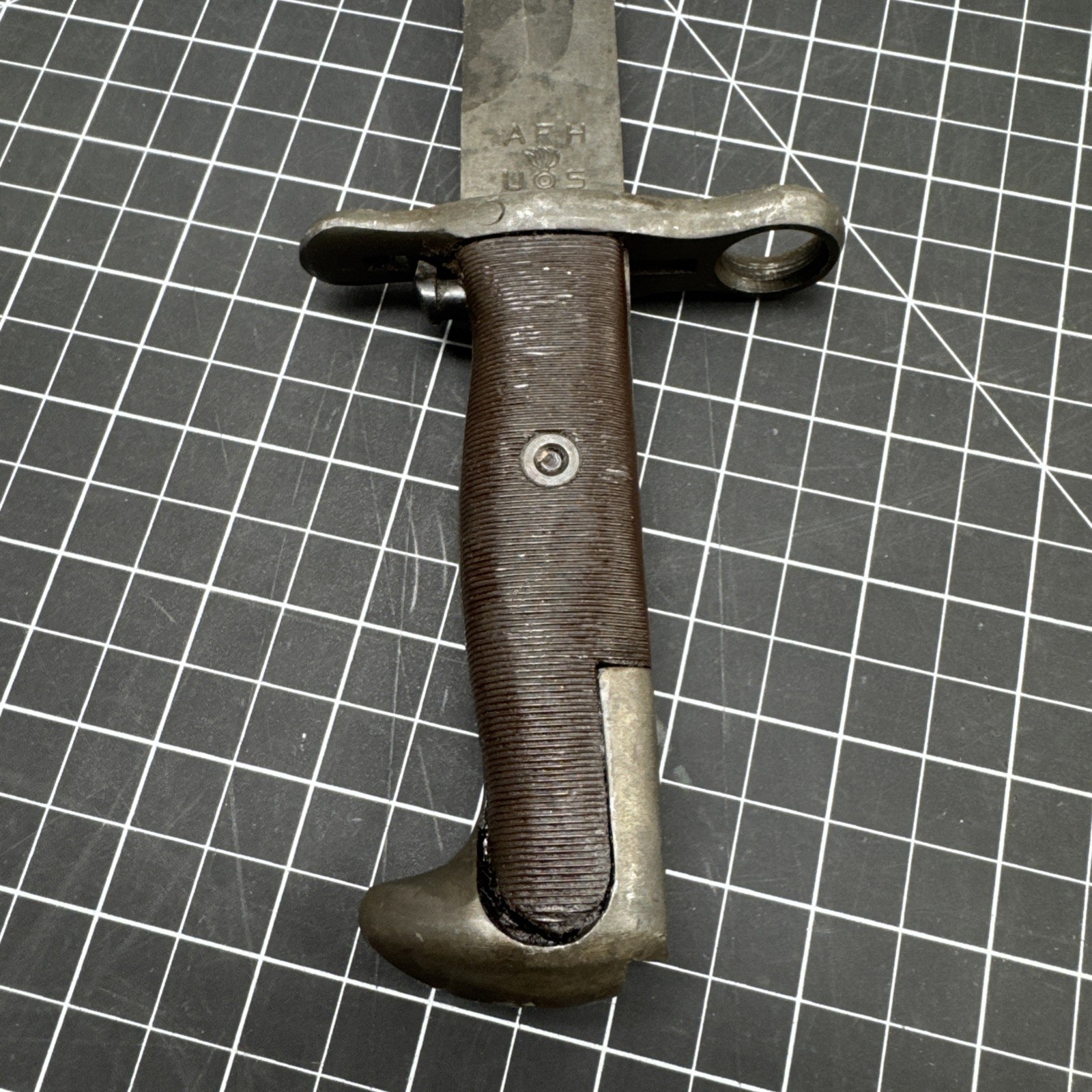 Excellent 16” WWII US Military Model 1942 AFH Rifle Bayonet + Scabbard A1