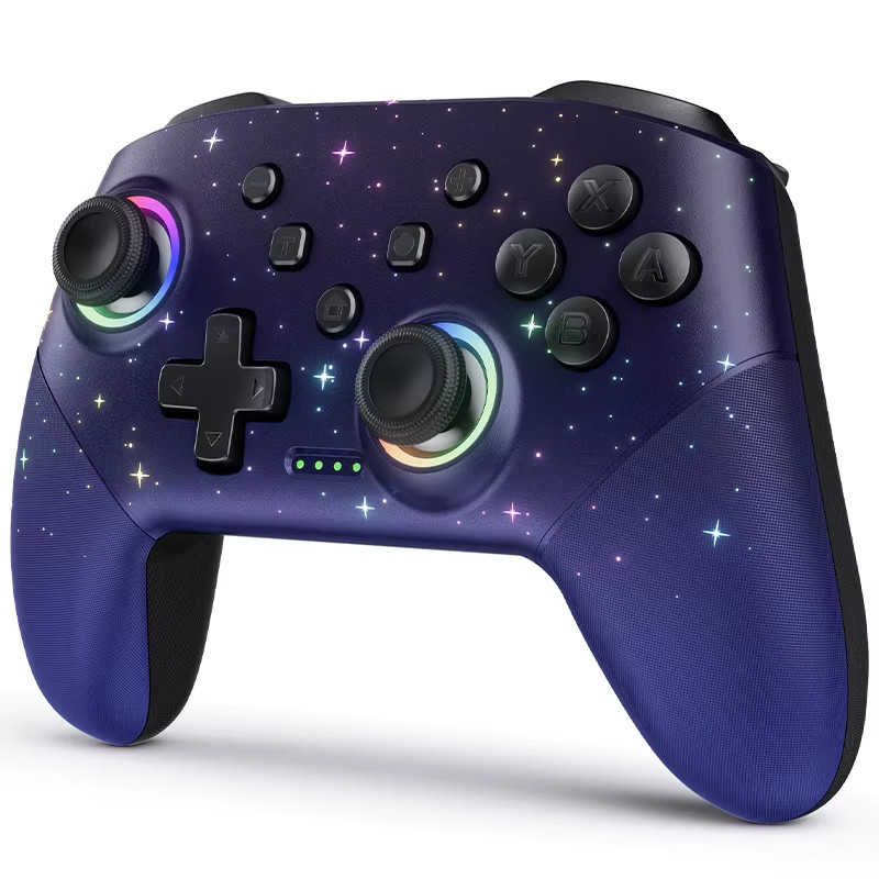 Starry Sky LED Wireless Pro Controller for Switch/Lite/OLED, PC/iOS/Android