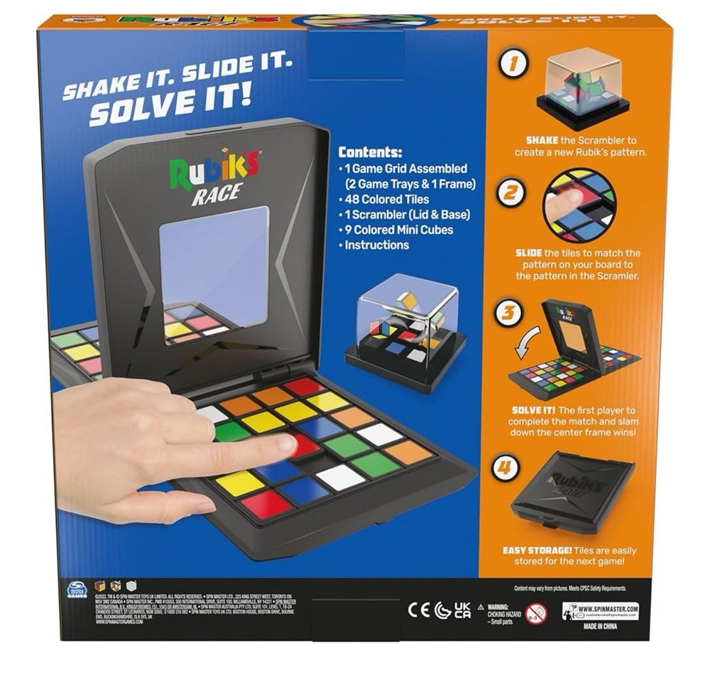 Rubik’s Cube Rubik's Race Classic Fast Paced Puzzle Strategy Sequence Board Game