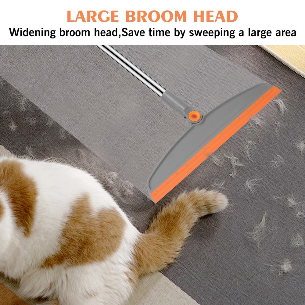 Multifunction Magic Broom, 54 Inch Adjustable Long Handle Silicone Floor Sque...