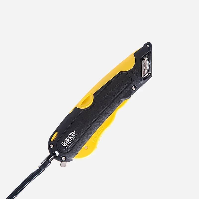 Easy Cut Safety Box Cutter Knife Easycut tool for work cutting Yellow 2000N