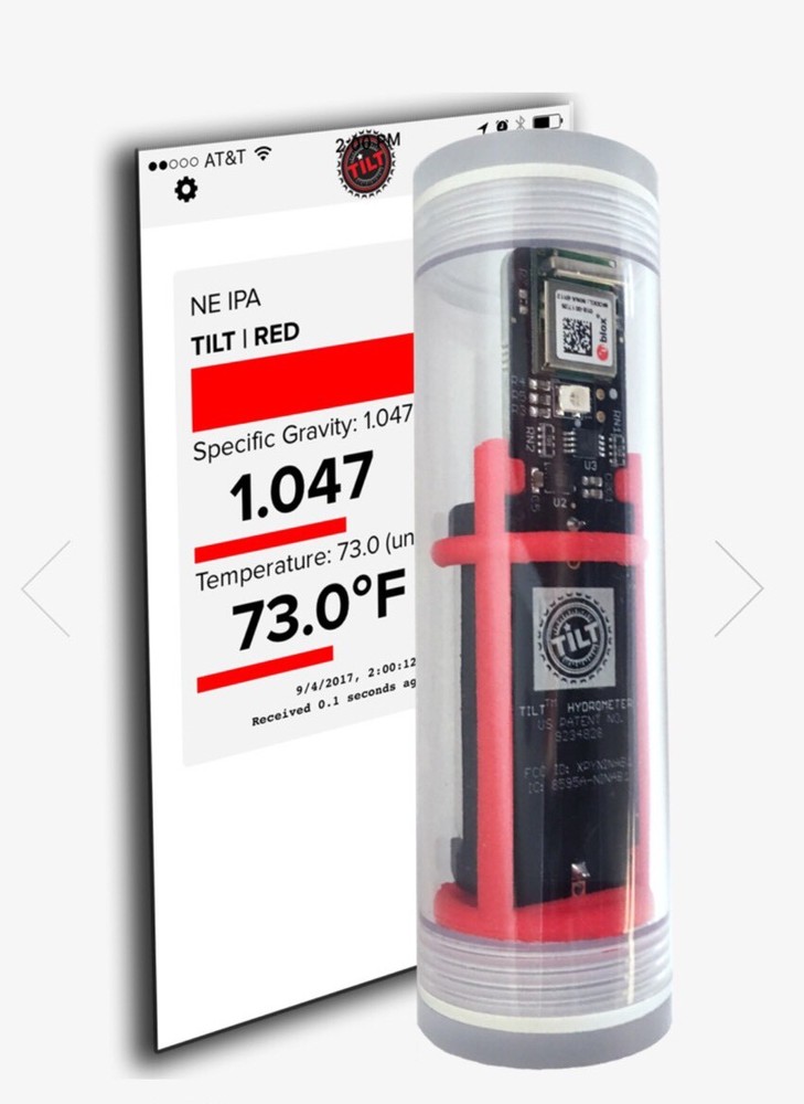 Version 3 TILT™ Bluetooth HYDROMETER AND THERMOMETER - Beer Fermenting made easy