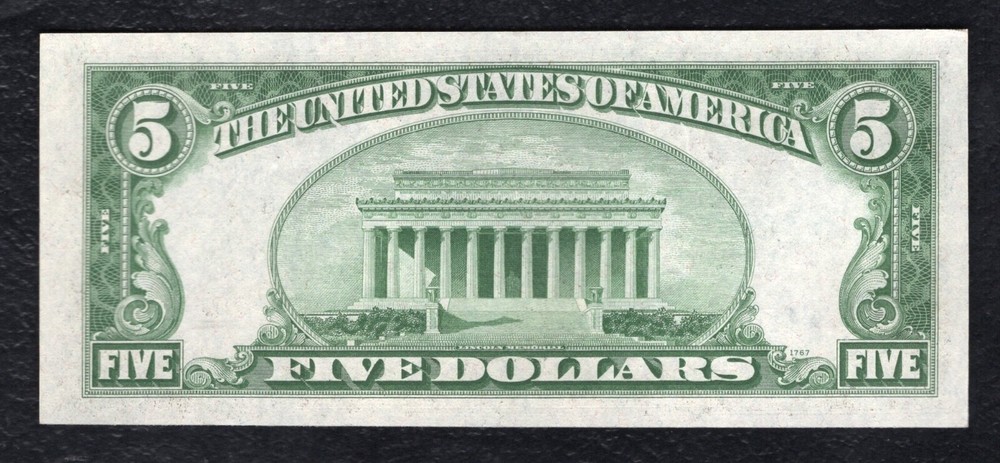 FR. 1653* 1934-C $5 FIVE DOLLARS *STAR* SILVER CERTIFICATE GEM UNCIRCULATED