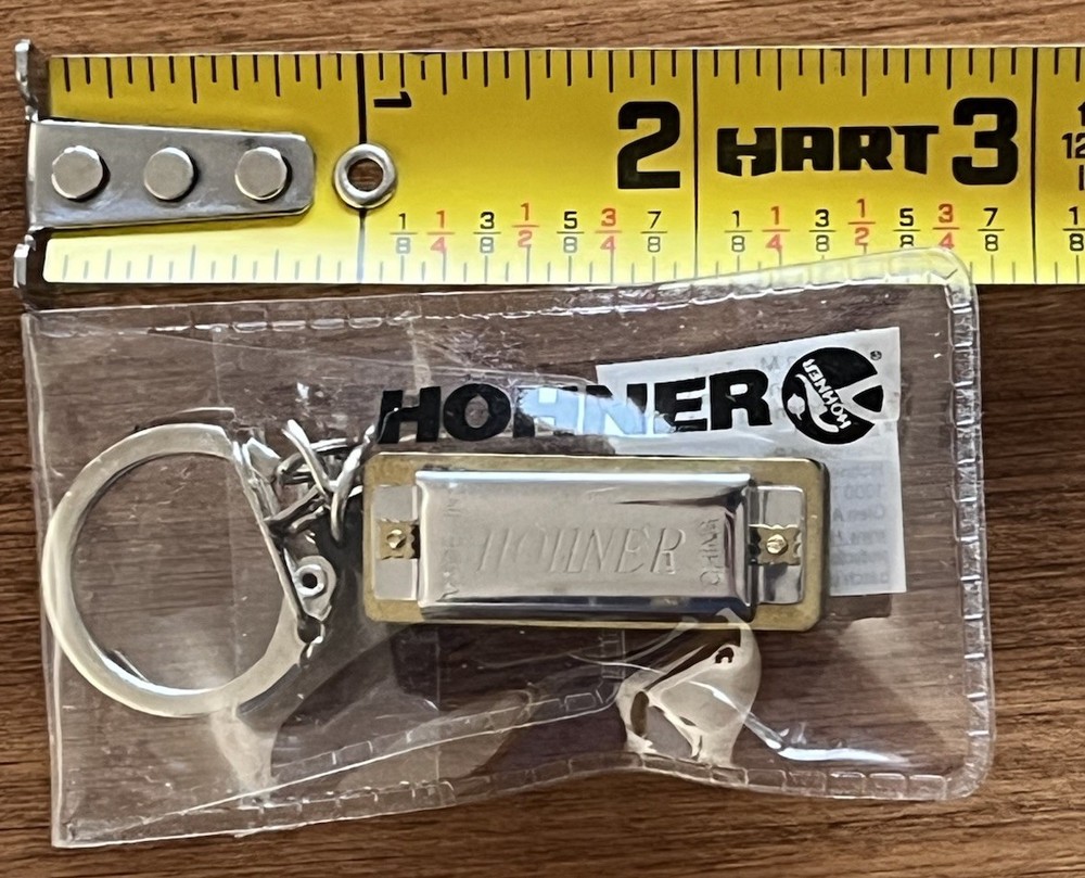 Hohner Miniature 1-1/4” Harmonica Key Ring Small Instrument Authentic NIP
