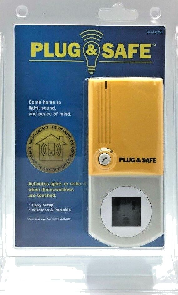 Plug & Safe Motion Sensor Detector Wireless Home Theft Security System PS8