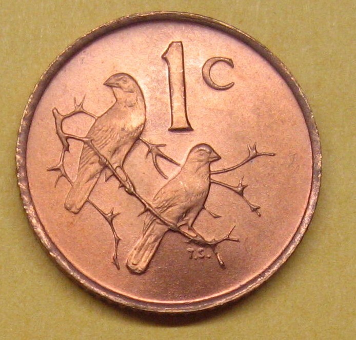 1966 South Africa 1 Cent Take a Look