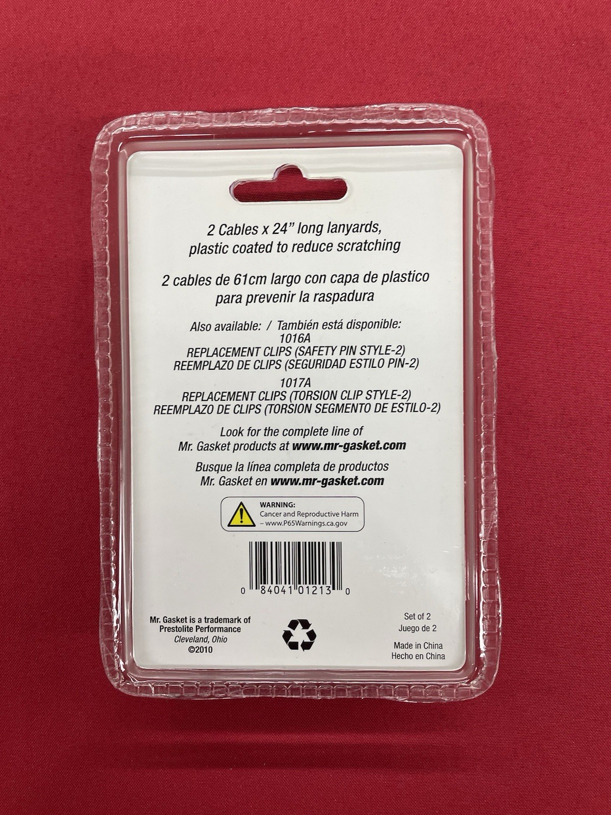 Mr Gasket 1213 ~ 24" Hood Pin Lanyard Cables