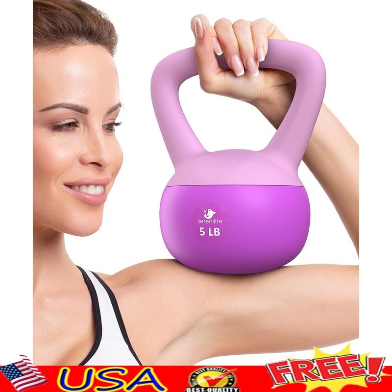 Sand-Filled Kettlebell Set Ergonomic Comfortable Grip Durable Exercise Equipment
