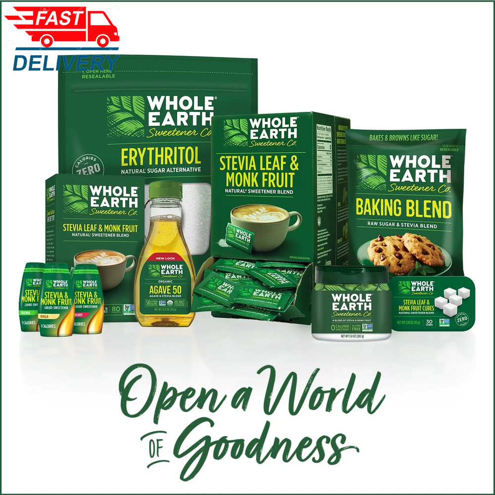 Stevia & Monk Fruit Zero Calorie Sweetener, 400 Packets