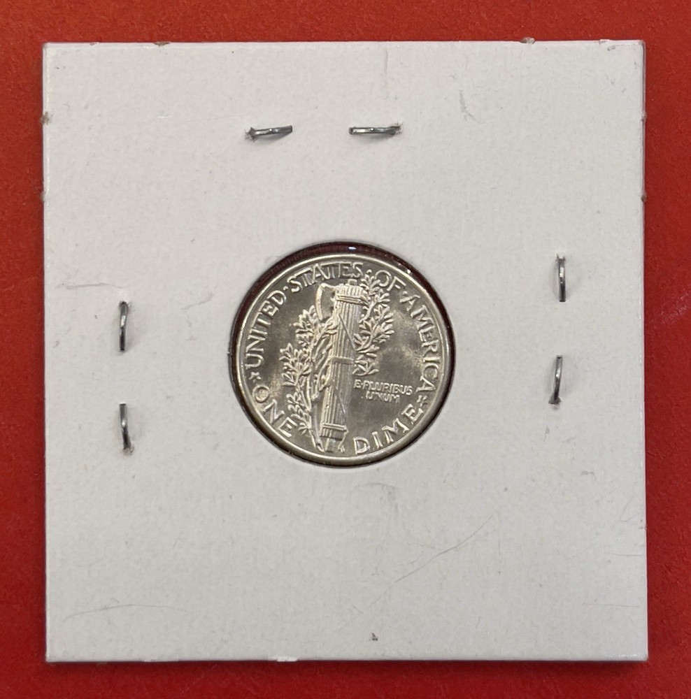 1938 P Mercury Silver Dime, Gem Uncirculated.