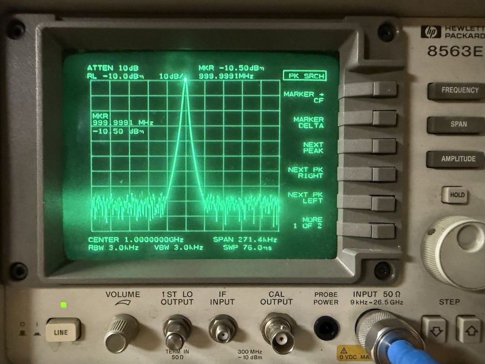 HP / Agilent 8563E 26.5GHz RF Spectrum Analyzer Tested