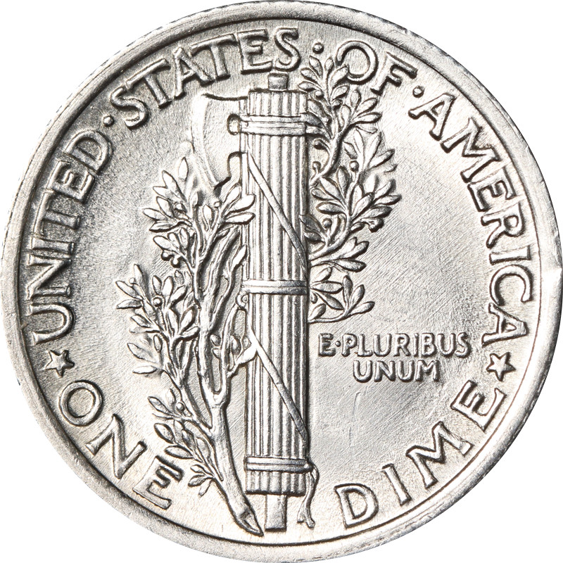 1924-P Mercury Dime - Full Split Bands
