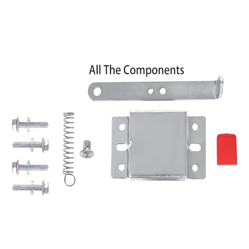 Garage Door Side Lock Inside Deadlock for Single or Double Garage, Galvanized