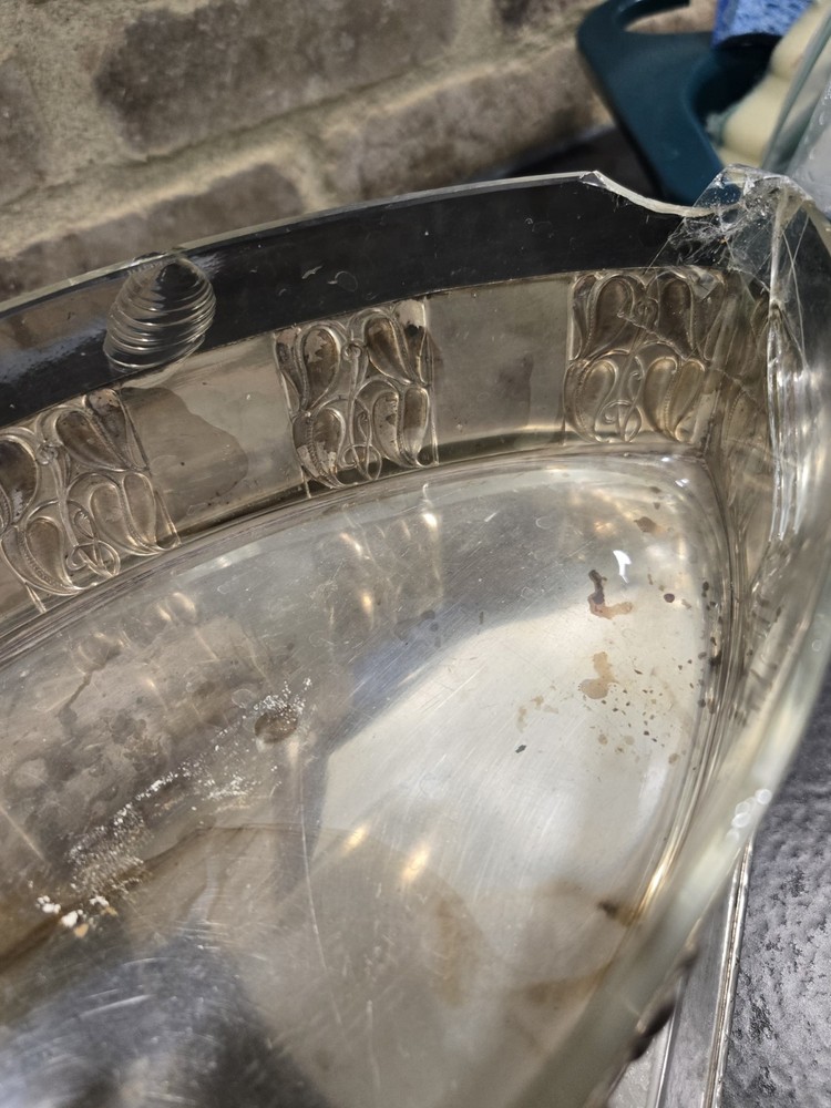 Emanuel Josef Margold Centerpiece Stand Lenk Austria c1913 Silverplate