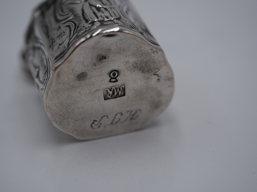 SOLID SILVER PILL BOX COUNTRY_BAS DUTCH SILVER EPOCH 18 EME