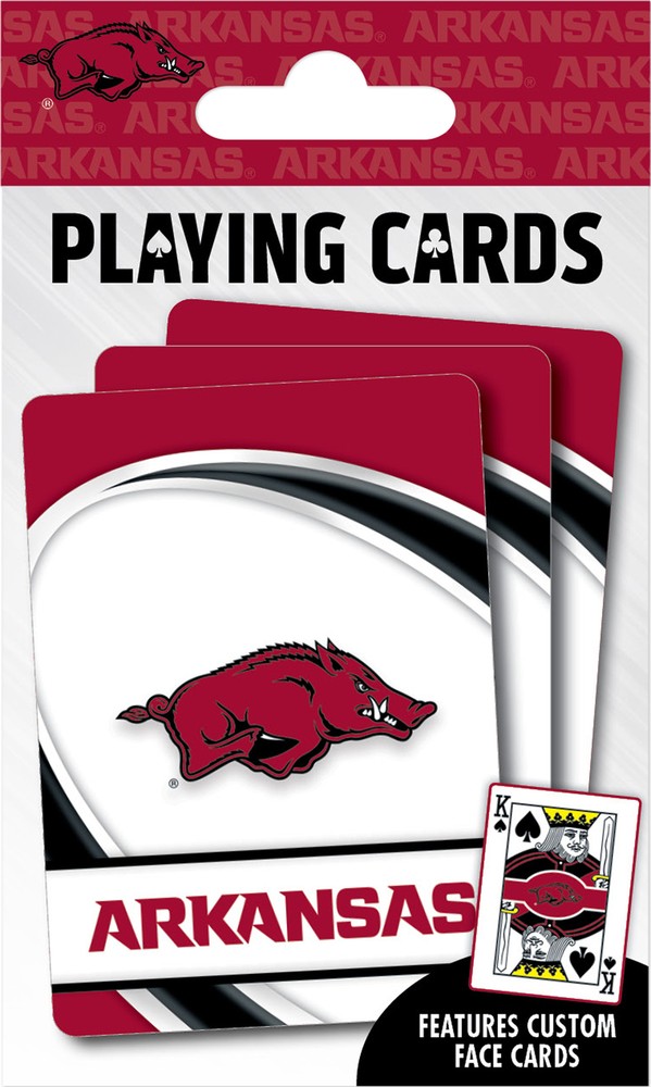 MasterPieces - Arkansas Razorbacks - NCAA Playing Cards - 54 Card Deck