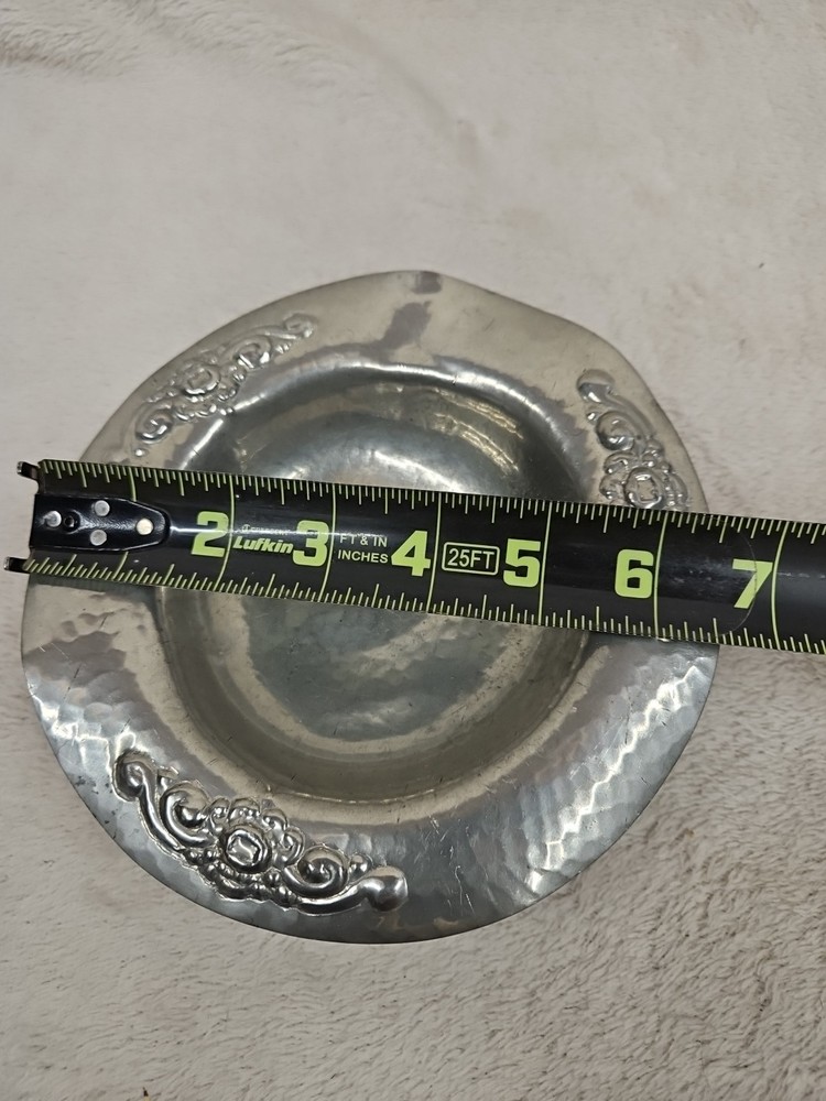 Antique OSLO Silver Plate Decorative Dish With Decorative Feet