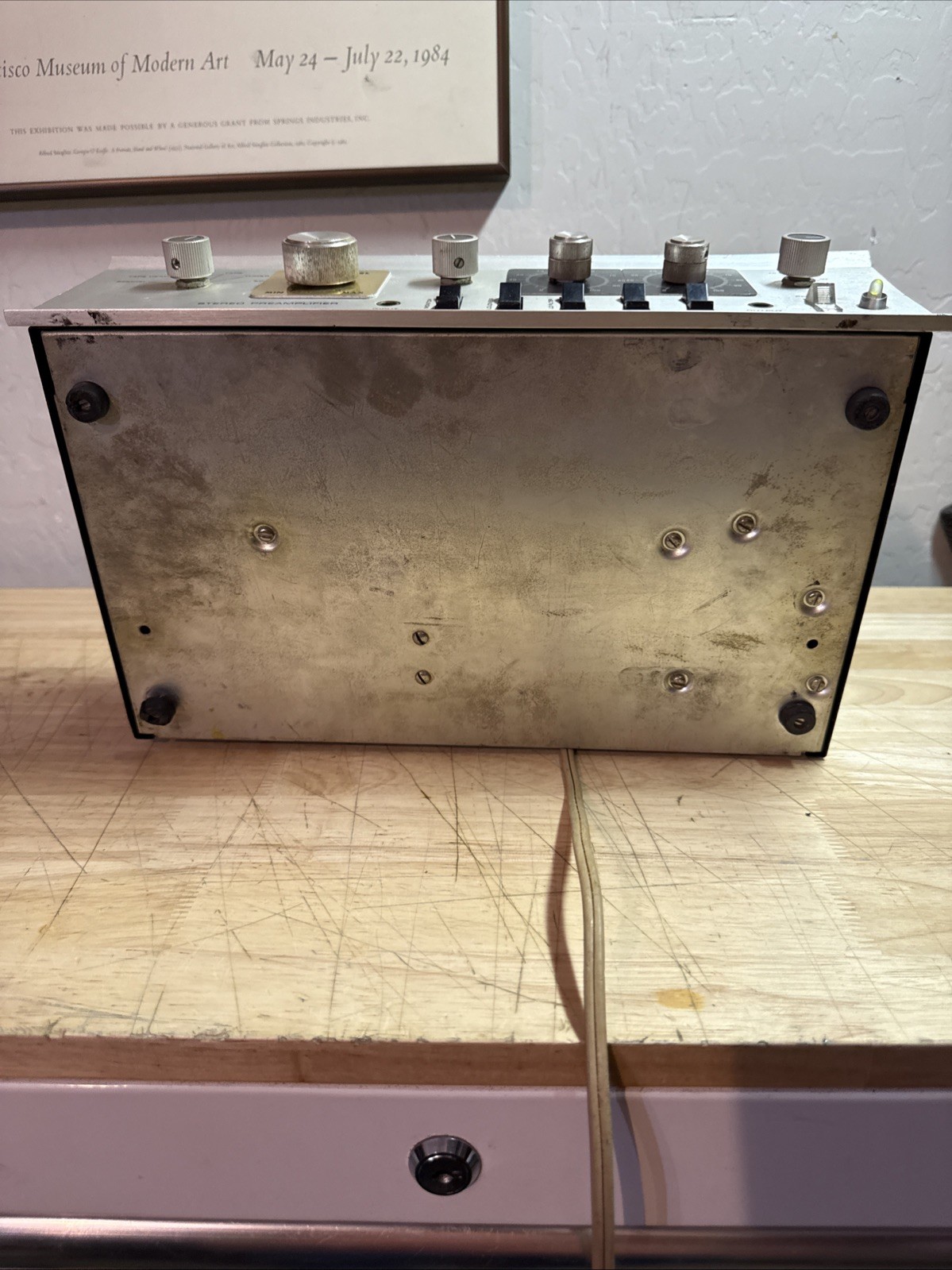 VINTAGE DYNACO PAT-4 STEREO PREAMPLIFIER POWERS ON UNTESTED AS-IS