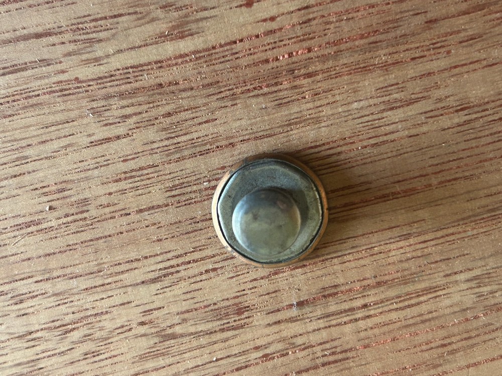 Train Engine Picture Button Stud Rivet Vtg Jeans Overalls Uniform Advertising
