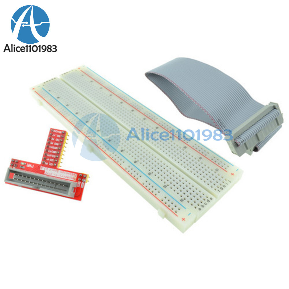MB102 breadboard+26pin GPIO ribbon Cable+GPIO Extension Adapter Raspberry Pi