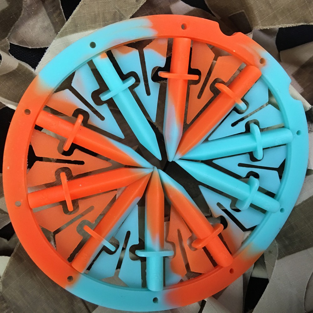 NEW KM Rotor Loader DAGGER Spine Speed Feed Quick Feed System - Dolphin Orange