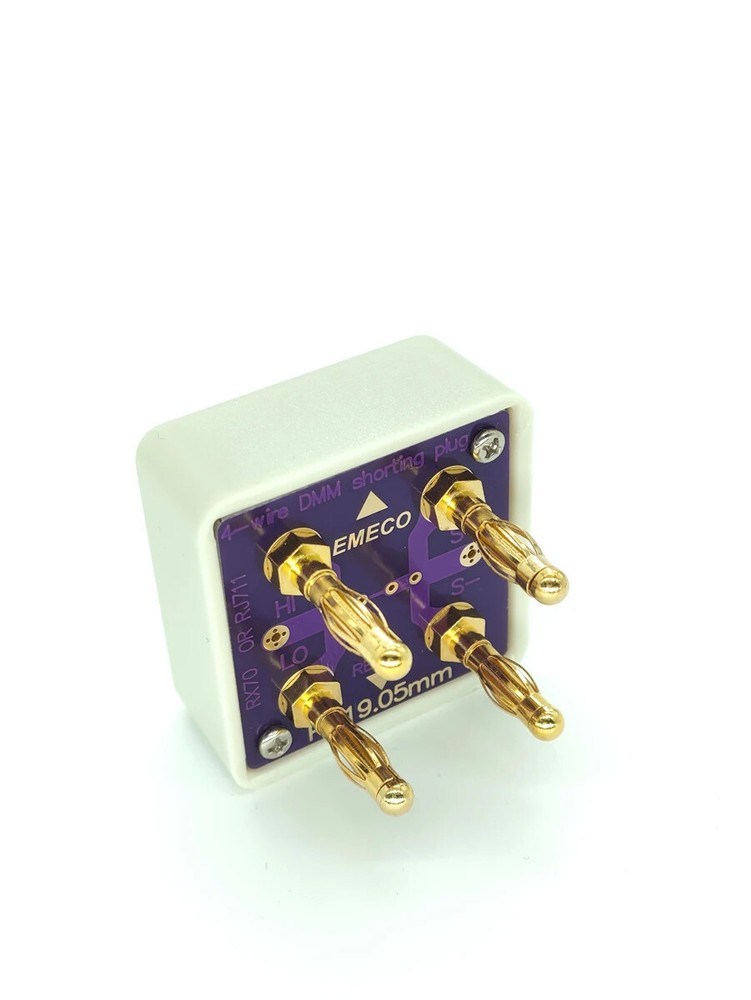 4-Wire Short Plug Standard Resister Calibration Multimeter Verification Tool