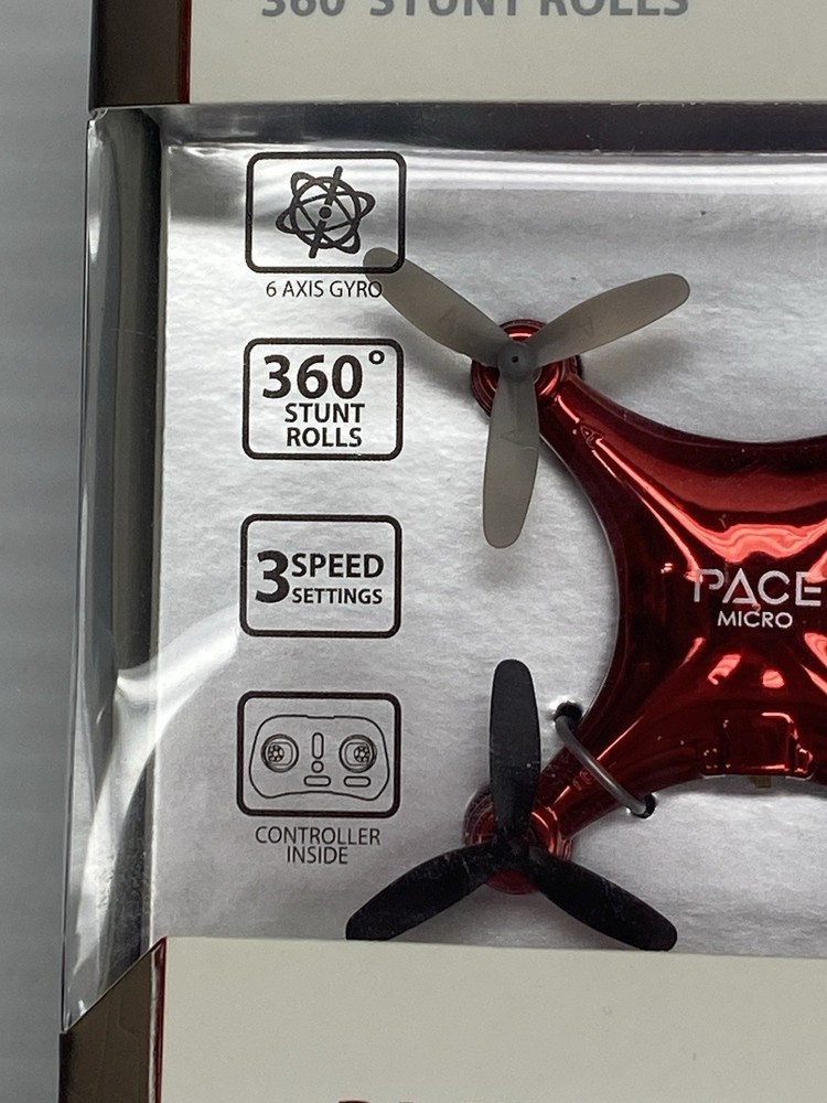 Micro Drone Propel Navigator Pace Wireless Quadcopter Beginner Stunt Drone Red