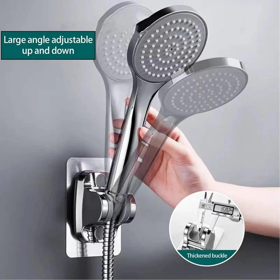 Self-adhesive Handheld Shower Head Holder Adjustable Wall Mount Shower Bracket*