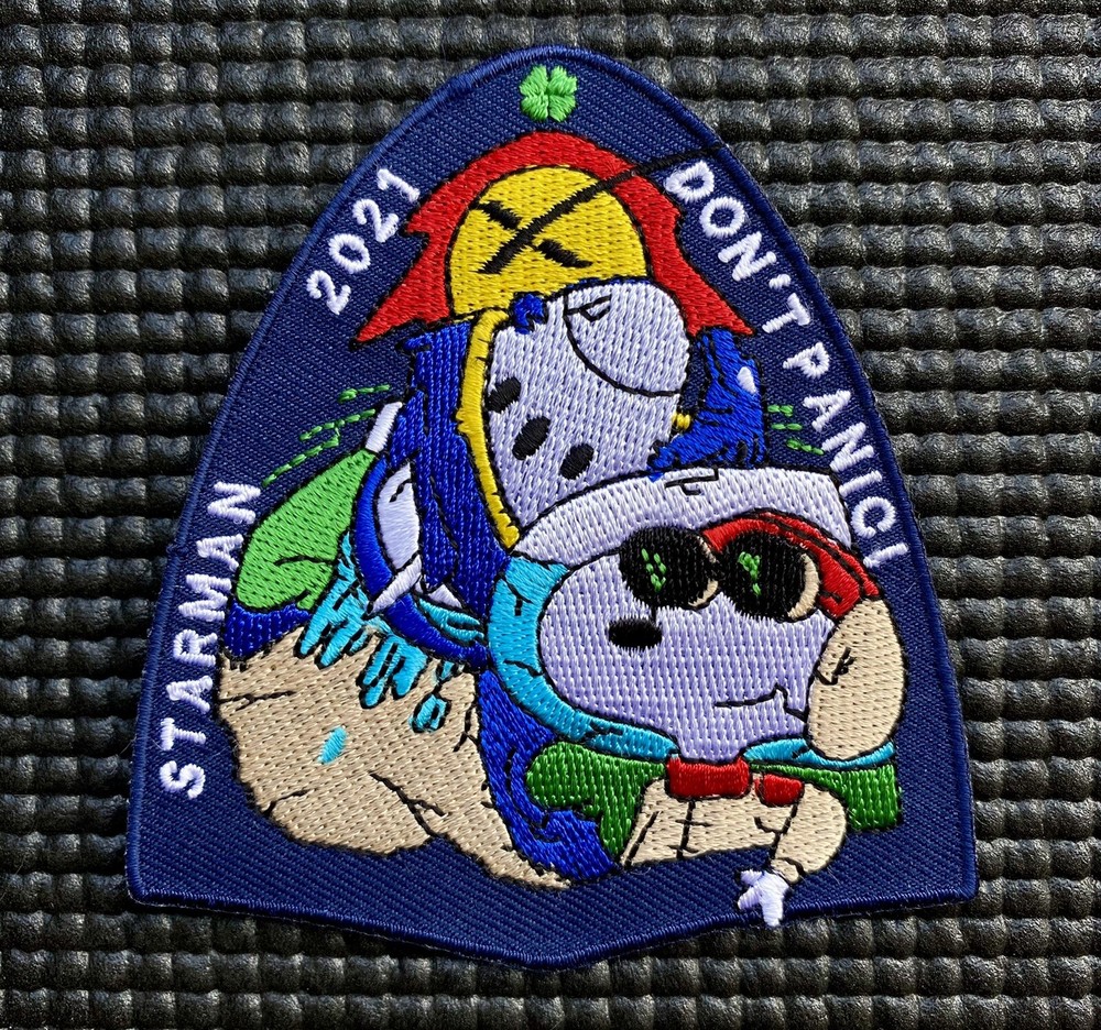 NASA SPACEX STARMAN DONT PANIC 2021 SPACE PATCH - 3.5”