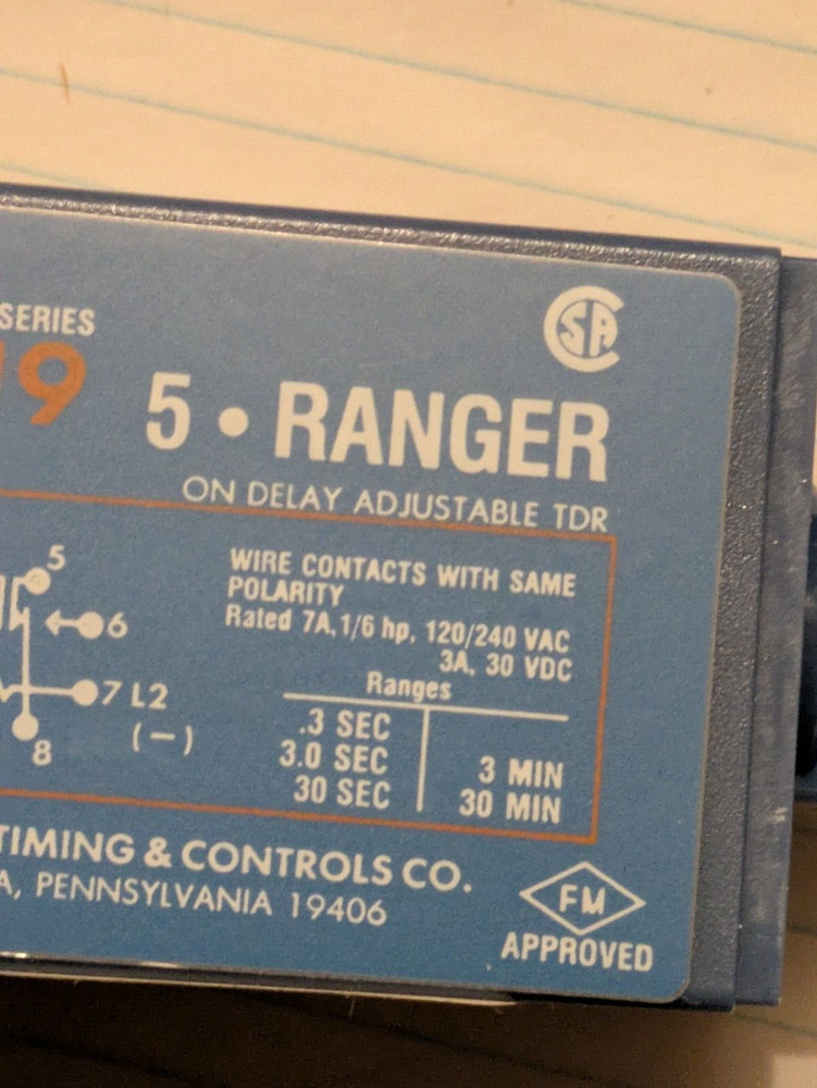 ATC SERIES 319 SOLID-STATE TIME DELAY RELAY 0319D-016-Q-1-C No Box