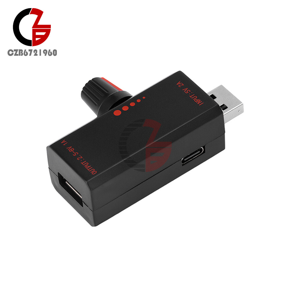 5W DC5V 2A Fan Controller Stepless Speed Control w/ Switch USB Protection Type-C