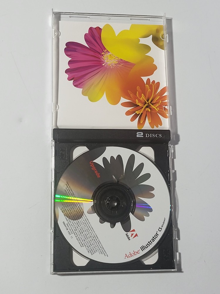Adobe Illustrator CS UPGRADE WINDOWS With Serial Number 2 Disc In Case