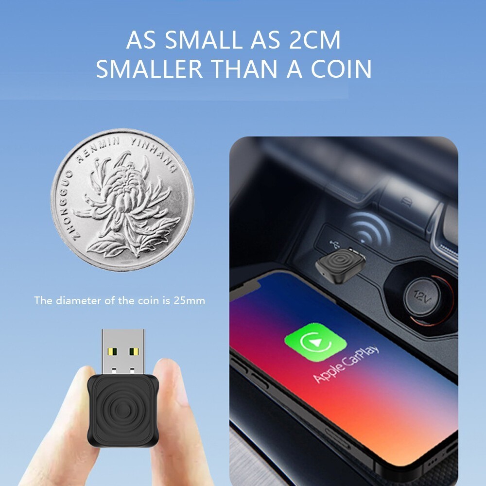 MINI Ultra Wireless CarPlay Android Auto Adapter Auto Connection8B Mini-Ultra