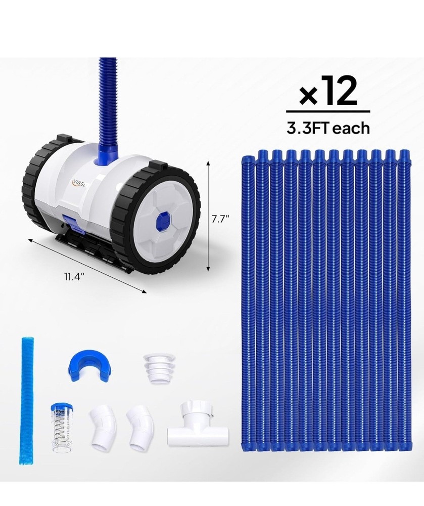 Automatic Suction-Side Pool Vacuum Cleaner Wall-Climbing Sweeper