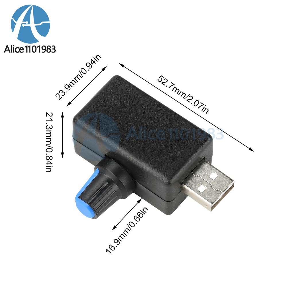 DC 4-12V 5W Mini USB Fan Speed Controller Adjustable Fan Speed Control Module