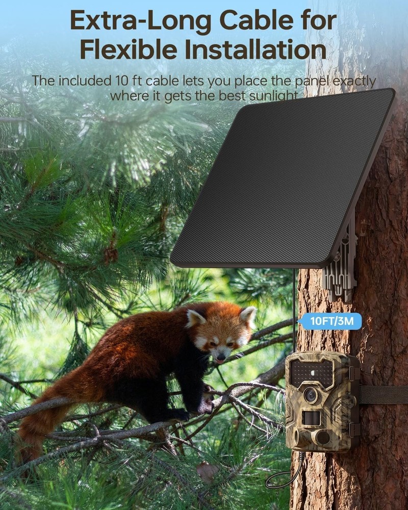 Efficient Solar Charging Solution for Trail Cameras with Waterproof Rating