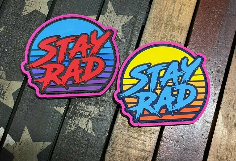 Stay Rad '80'S Sunset PVC Morale Patch