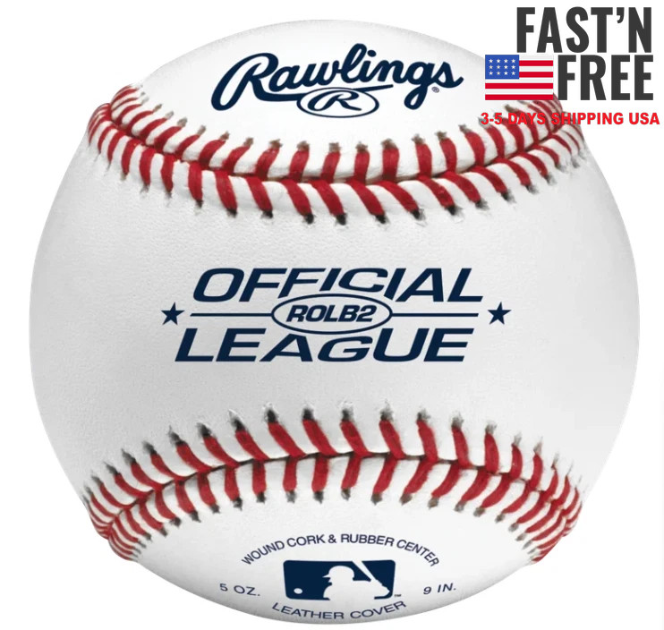 Rawlings ROLB2 12U Official League Youth Practice Baseball Bucket, 12 Count, NEW