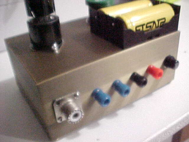 80/40m QRP 6V6 CW Transmitter Battery Powered (2.6 watts RF output)