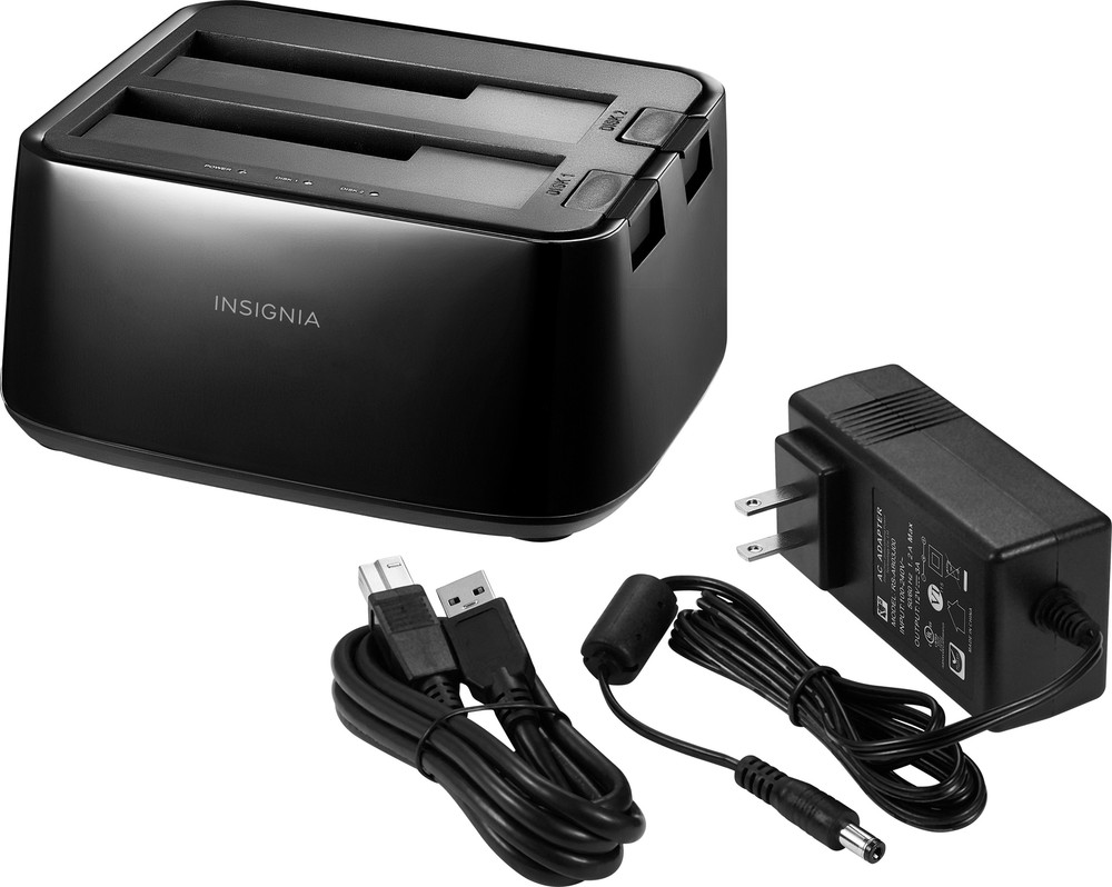 Insignia- 2-Bay HDD docking station