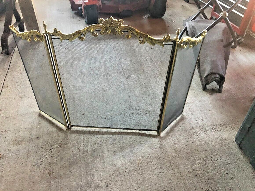 BRASS FIREPLACE SCREENS LOCAL PICKUP ONLY