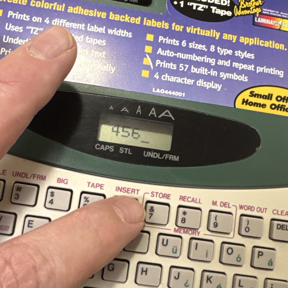 Brother P-Touch Wireless Label Maker printer Electronic works batteries included