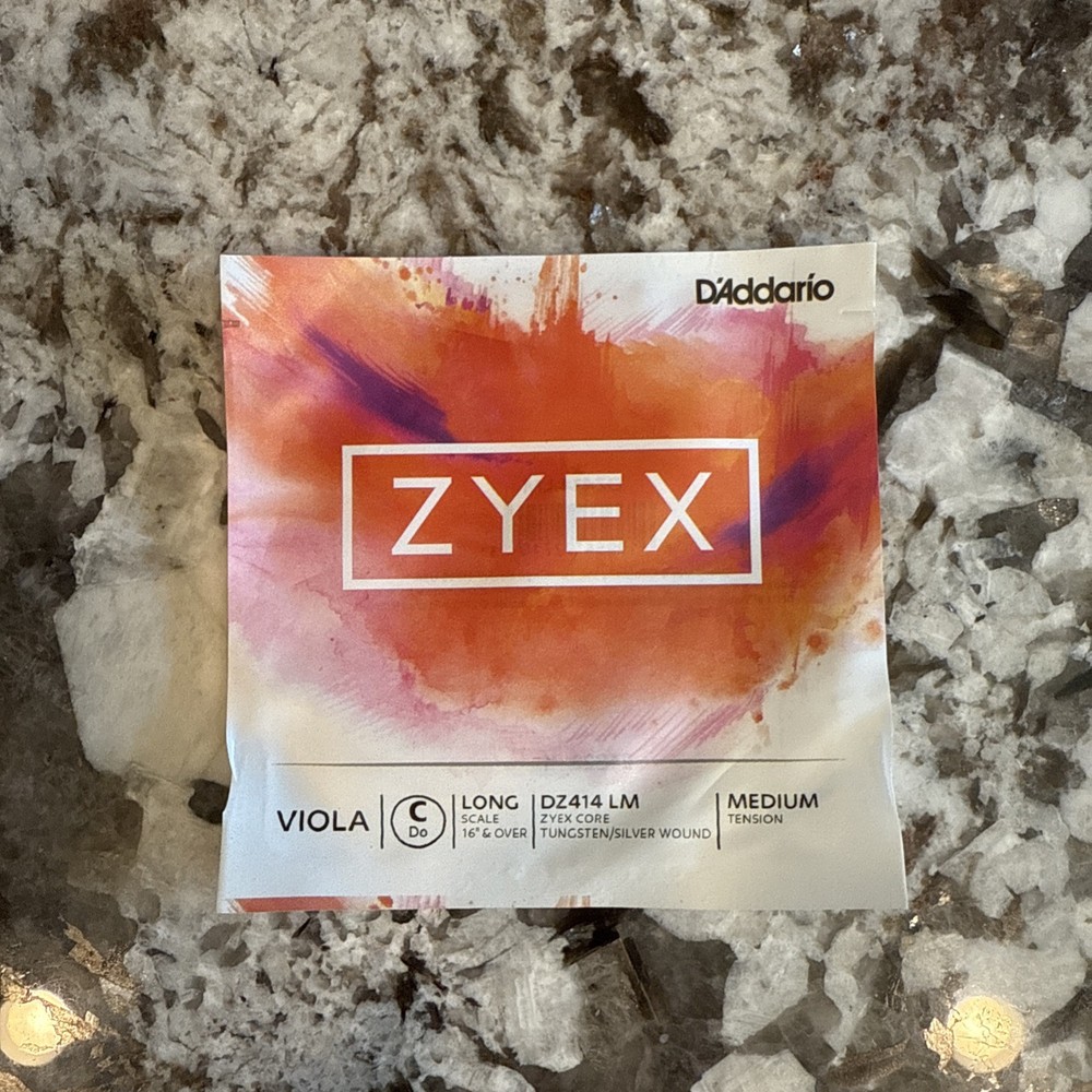 D'Addario Zyex Viola Single C String, Long Scale, Medium Tension