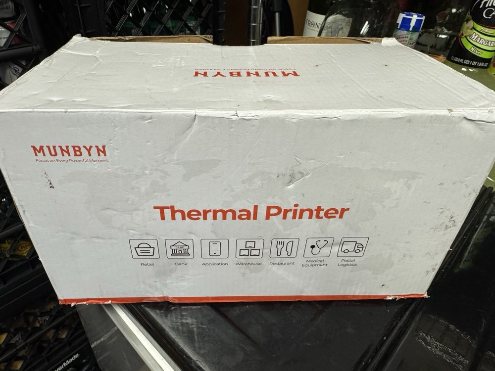 MUNBYN Thermal Receipt Printer ITPP047P USB RS232 LAN WiFi 79.5mm