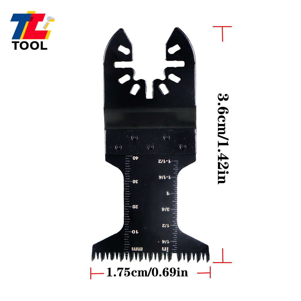 48 Pack Bi-Metal Oscillating Multi Tool Saw Blades 24Pcs 1-3/8 & 24Pcs 1-3/4
