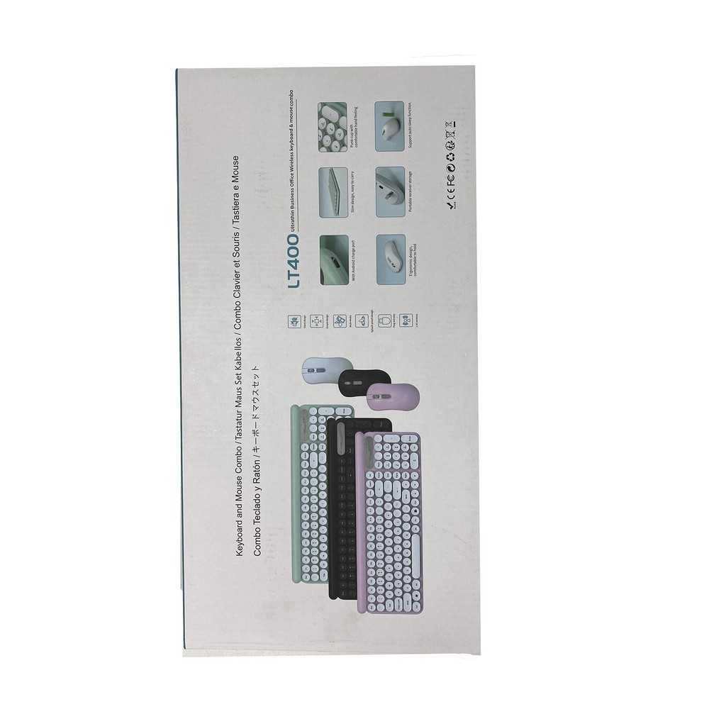 RaceGT Wireless Typewriter Keyboard and Mouse - Wireless Keyboard with Silent...