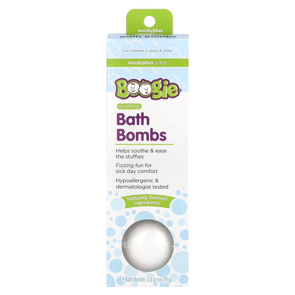 Soothing Bath Bombs, Eucalyptus , 3 Bath Bombs, 2.8 oz (79 g) Each